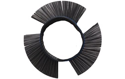 Stålbørstehjul 103x23x0,5mm buet nåle