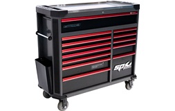 Garagevagn Tech 411 delar svart/röd