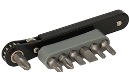 Bitssæt 8 dele m/skralde - SP Tools