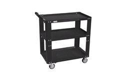 Værkstedsvogn 3 hylder sort - SP Tools