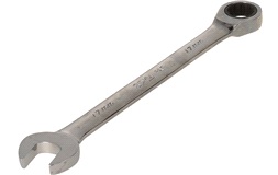 Ringgaffelnøgle 17mm m/skralde