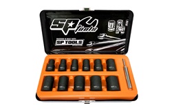 Slagtoppesæt 3/8" 12 dele - SP Tools