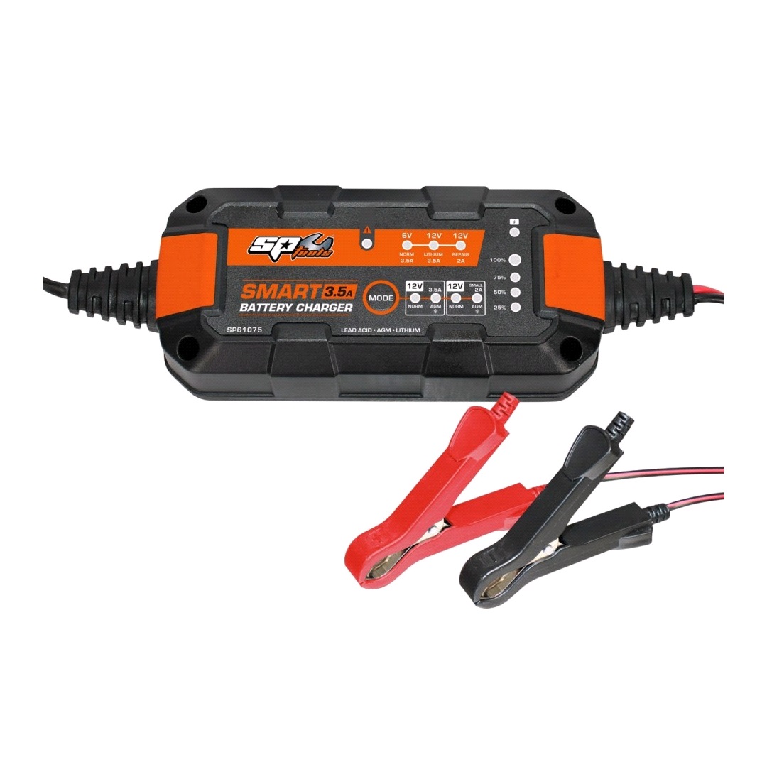 Batterilader 6/12v 3,5A - SP Tools