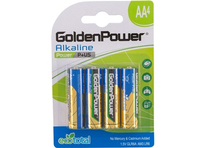 Alkaline AA-batterier LR6 4-pack Tecxus
