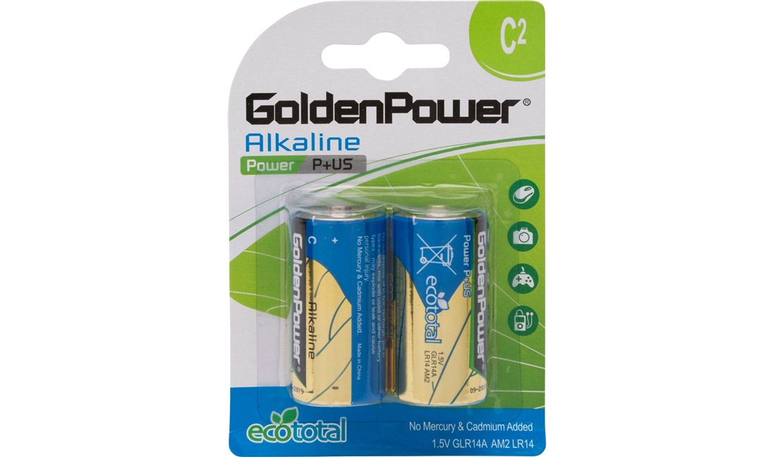  Alkaline batteri C LR14 2-pack Tecxus