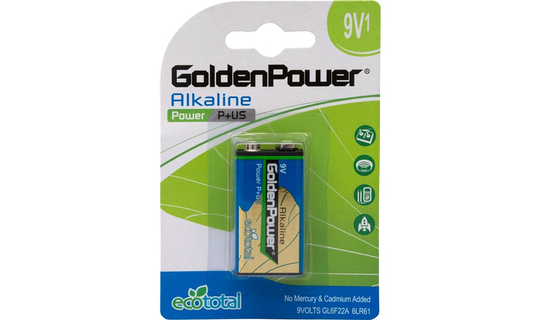  Alkaline 9V Batteri 6LR61 1-Pack