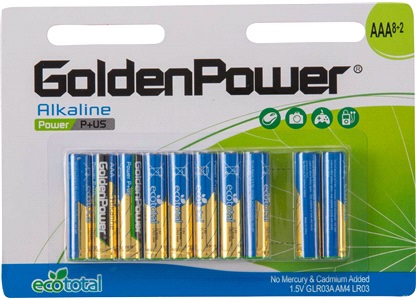 Alkaline AAA-batterier LR03 10-pack