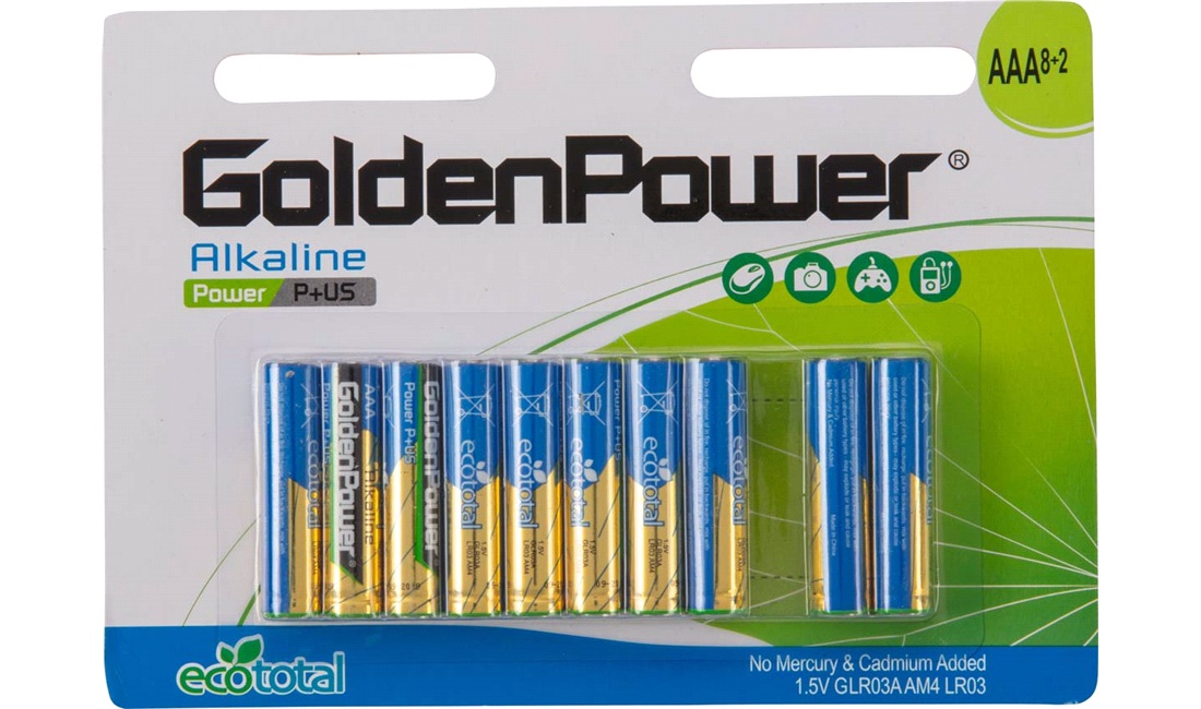  Alkaline batteri AAA LR03 10-pack