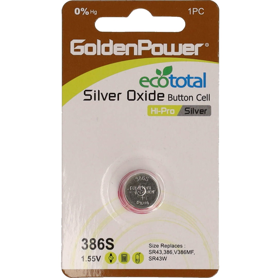 GoldenPower SR43, SR43W, V386 1,5V 120 mAh