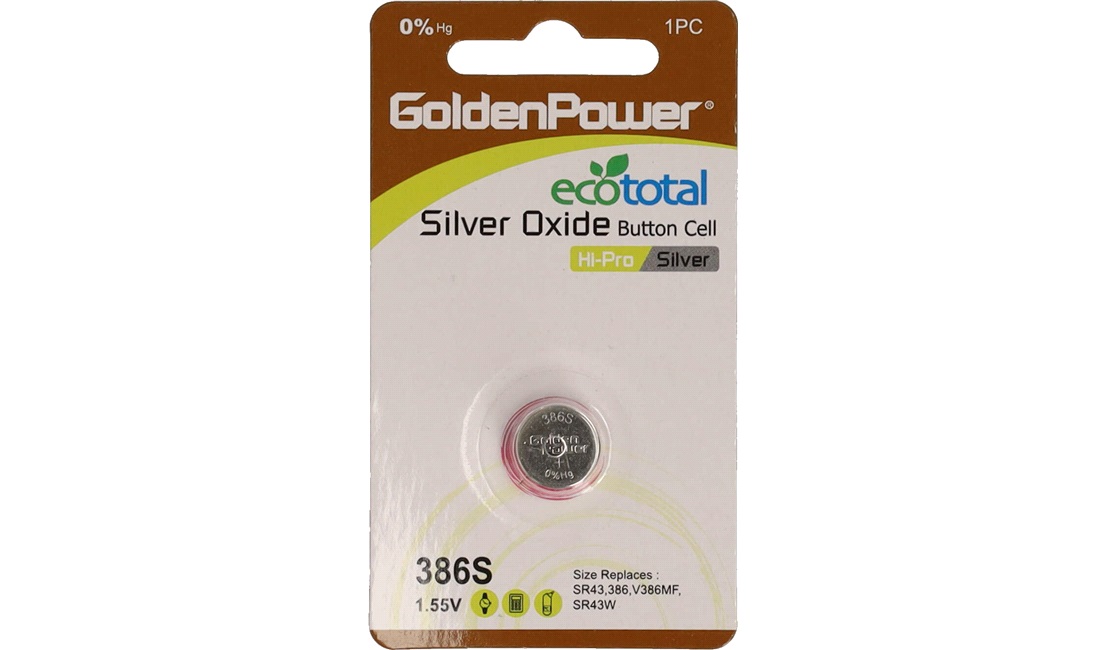  Sølv oxid batteri SR43 V386s S1142s 