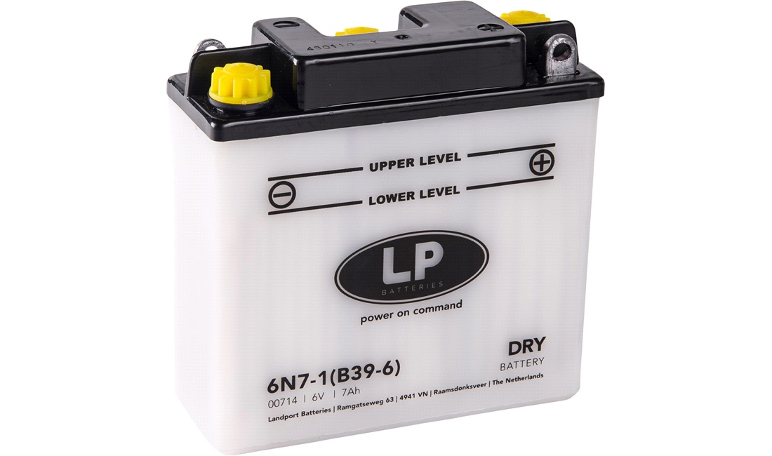 Batterie 6V/7Ah, B39-6 125x125x50 mm batterie standard, pré