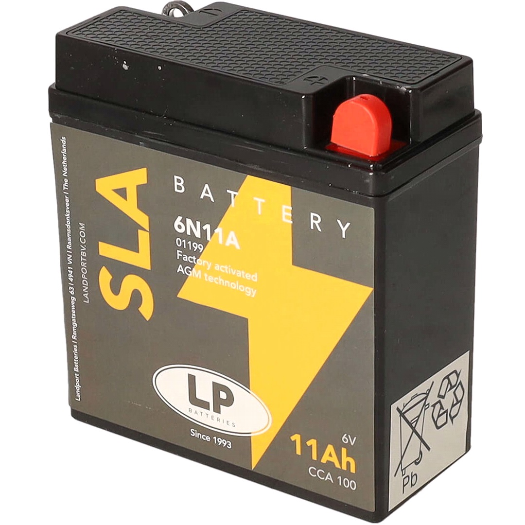 Landport Batteri Lp 6v-11ah Agm, Ts150
