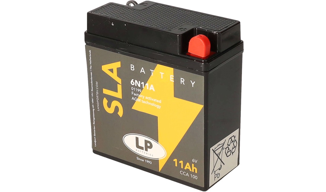  Batteri LP 6V-11Ah 6N11A-1B AGM SLA