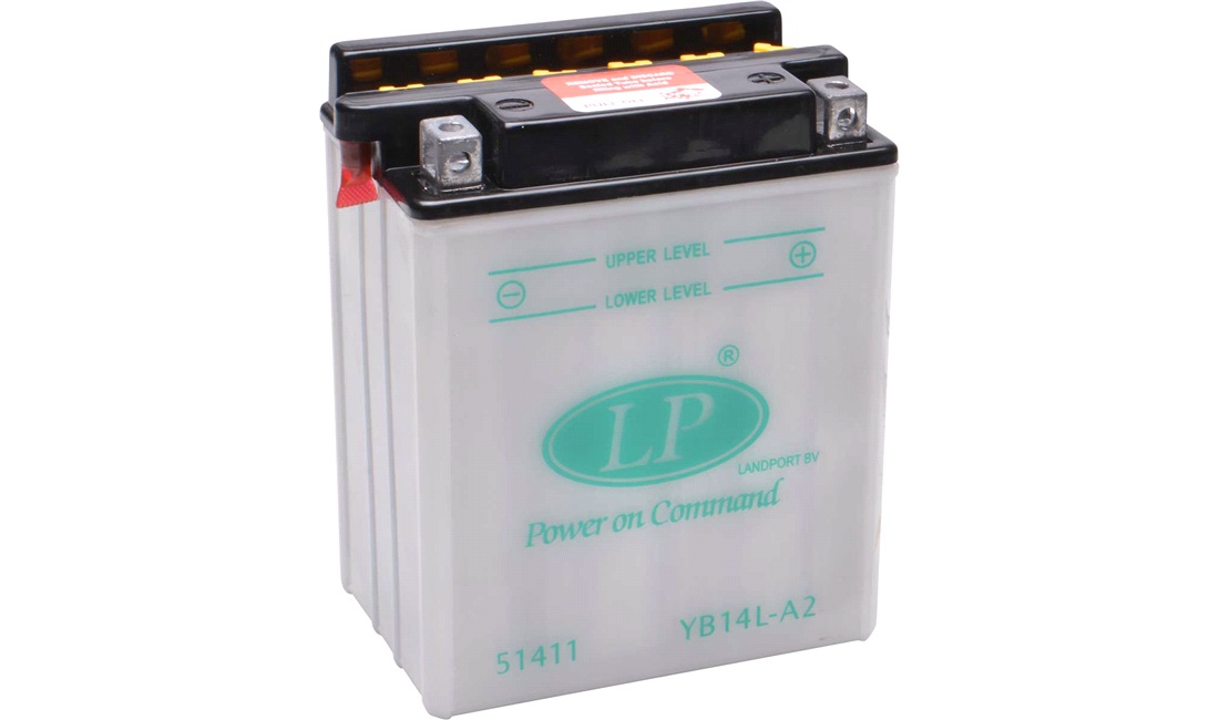 Batteri 12V-14AMP, YB14L-A2, syrebatteri