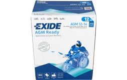 Batteri Exide 12V-12Ah AGM12-14 Ready 