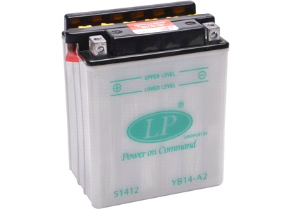 Batteri LP 12V-12Ah YB14-A2 Åben syre