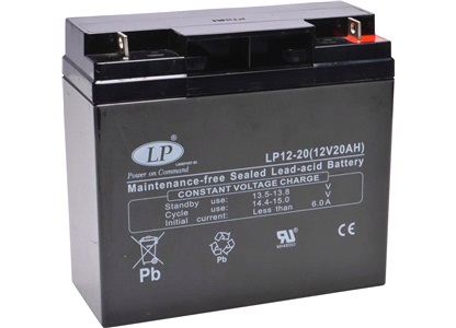 Batteri 12V-20Ah, WP20-12U vedlh.fritt