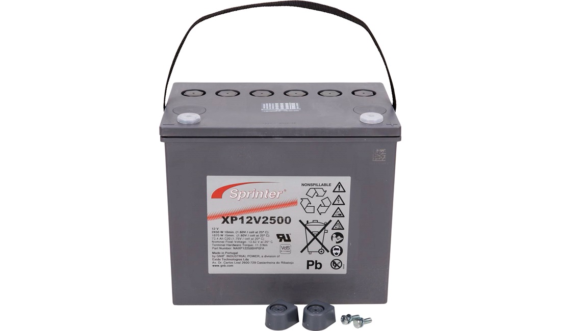  Batteri Exide 12V-75Ah XP12V2500 AGM Ready