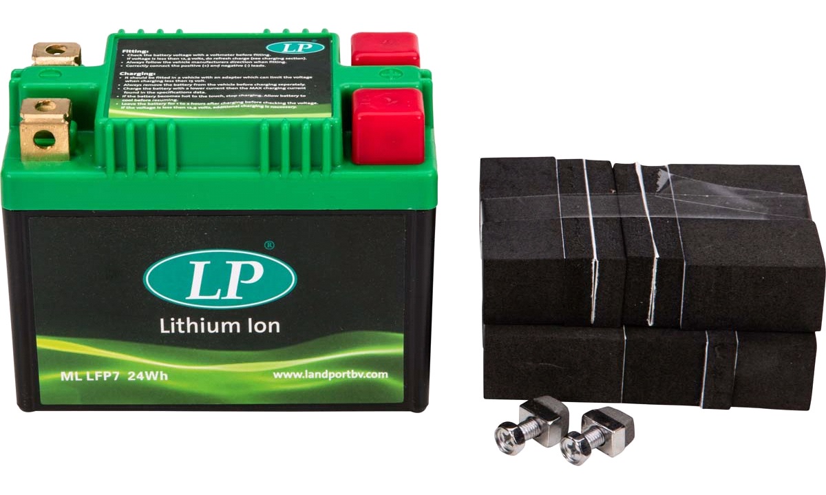 har taget fejl selv Konvertere Batteri LP 12V-2Ah LFP7 Litium - Lithium batterier til MC - thansen.dk