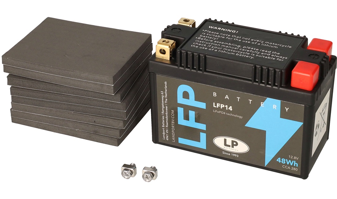 Batteri LP LFP14 Litium - Lithium batterier til MC - thansen.dk
