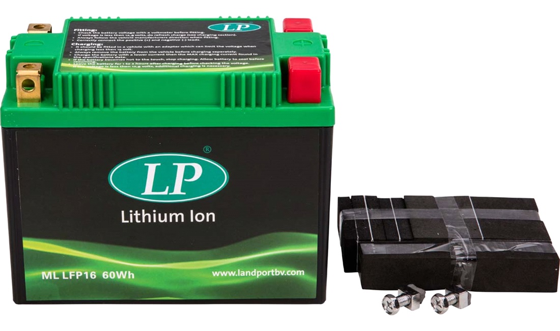 mandig Hane dateret Batteri LP 12V-5Ah LFP16 Litium - Lithium batterier til MC - thansen.dk
