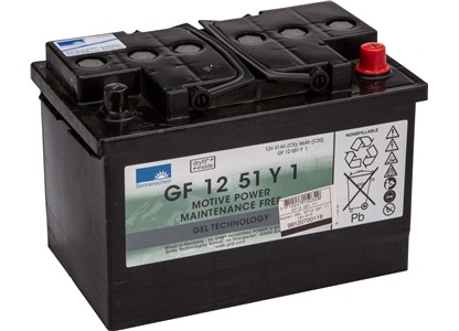 Batteri Exide 12V-51Ah GF12 051 Y1 GEL