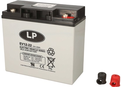 Batteri LP 12V-22Ah VRLA EV12022 T12 AGM