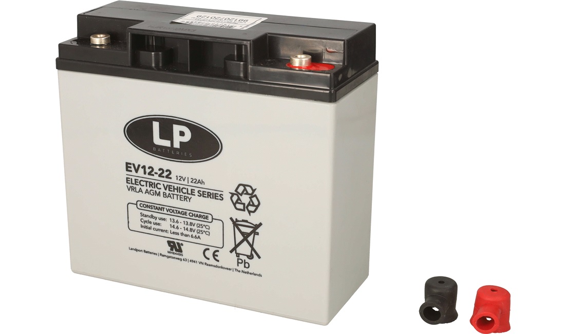  Batteri LP 12V-22Ah VRLA EV12022 T12 AGM SLA