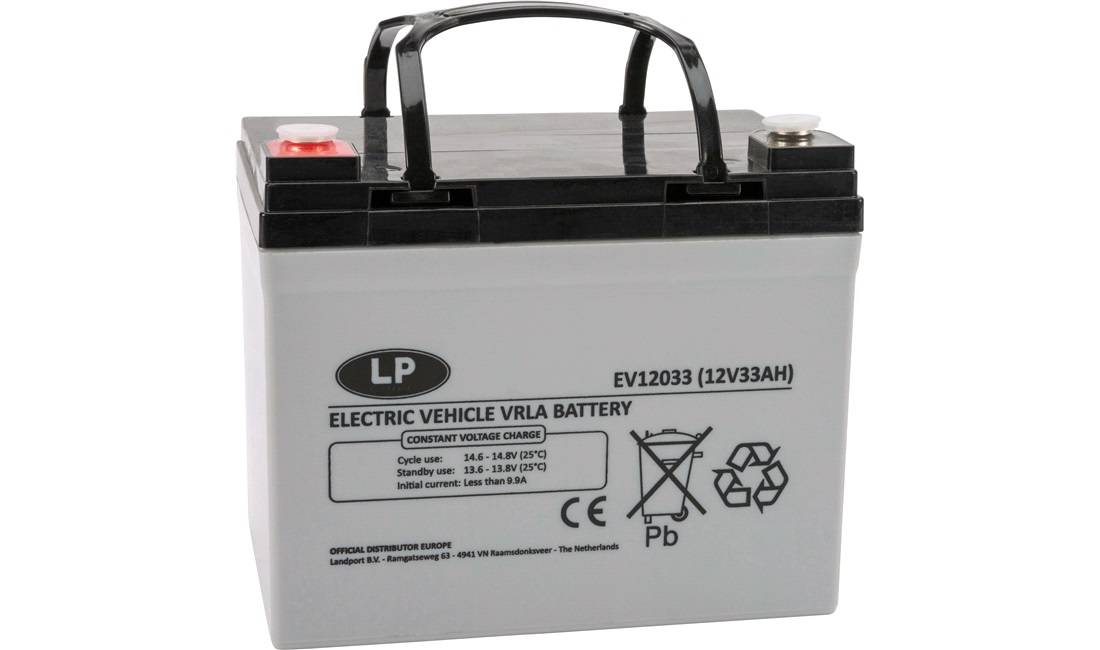  Batteri LP 12V-33Ah VRLA EV12033 T6 AGM SLA