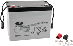 Batteri LP 12V-75Ah VRLA EV12075 T6 AGM 