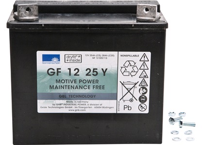 Batteri Exide 12V-25Ah GF12025YG GEL