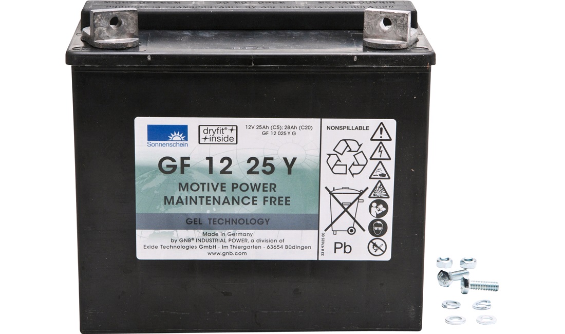  Batteri EXIDE GF12025YG 12V-25Ah Gel 