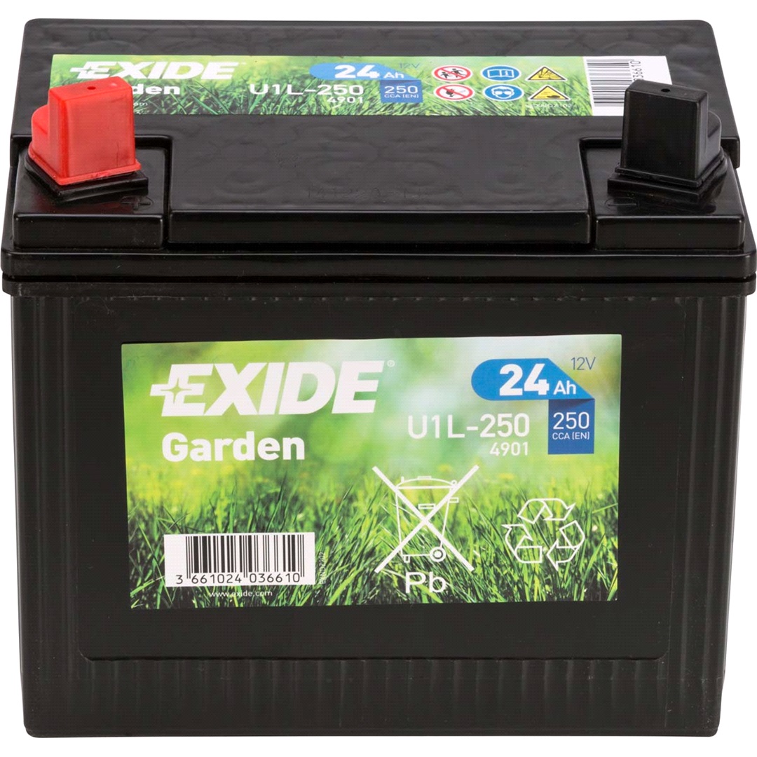Exide Batteri Exide 12V-24Ah SLA, åkgräsklipp.