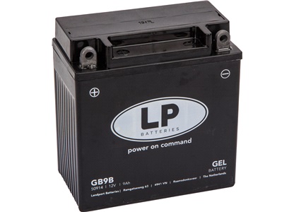Batteri LP 12V-9Ah GEL, CB250 80-85