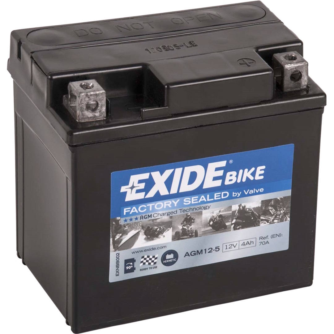 Exide batteri 12V-4Ah, RY6