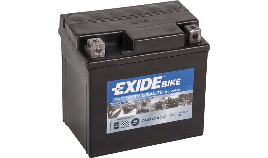  Exide batteri 12V-4Ah, F-Act EVO