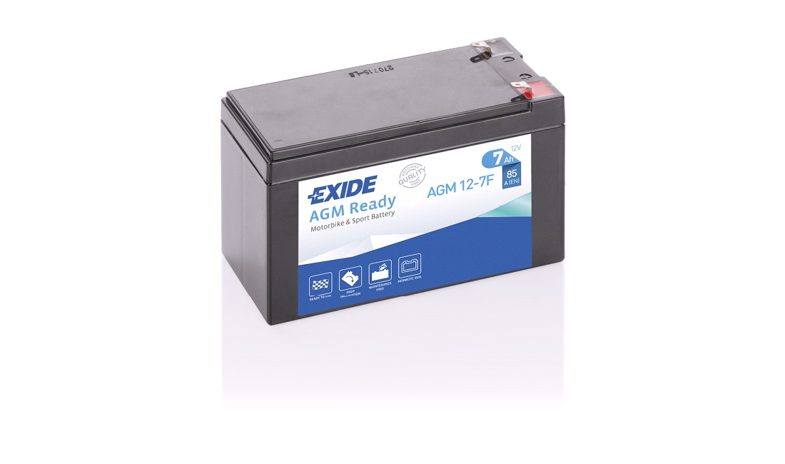  Exide batteri AGM12-7F 12V-7Ah