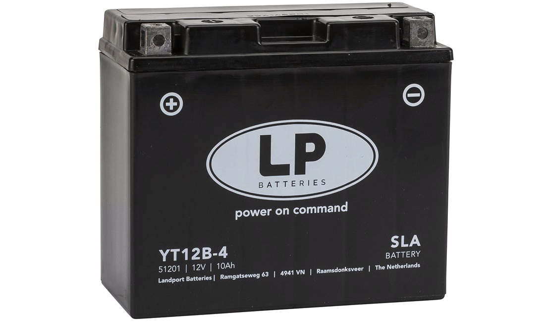  Batteri 12V-10Ah YT12B-4, SLA vedligeholdelsesfrit 