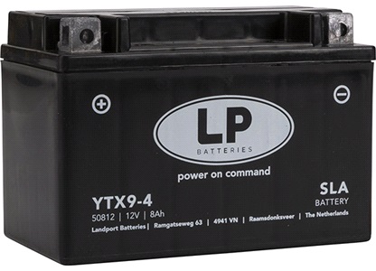 Batteri 12V-8Ah YTX9-4, (SLA 12-8) SLA 