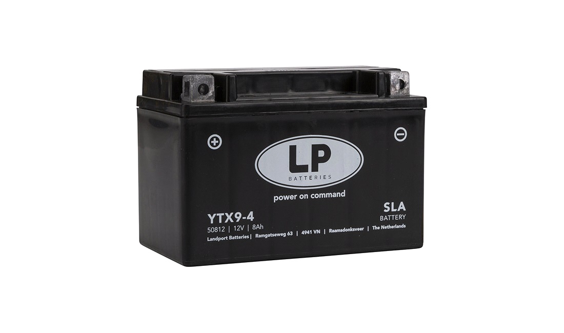  Batteri LP 12V-8Ah YTX9-4 AGM SLA