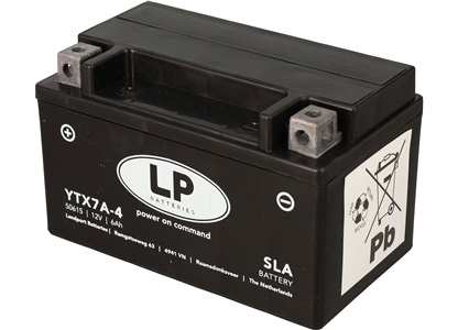 Batteri LP 12V-6Ah YTX7A-4 AGM SLA
