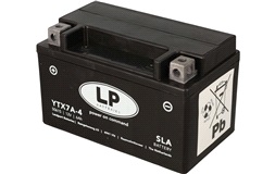 Batteri LP 12V-6Ah YTX7A-4 AGM SLA