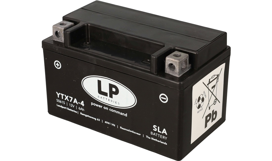  Batteri 12V-6Ah YTX7A-4 (SLA 12-6) SLA vedligeholdelsesfri