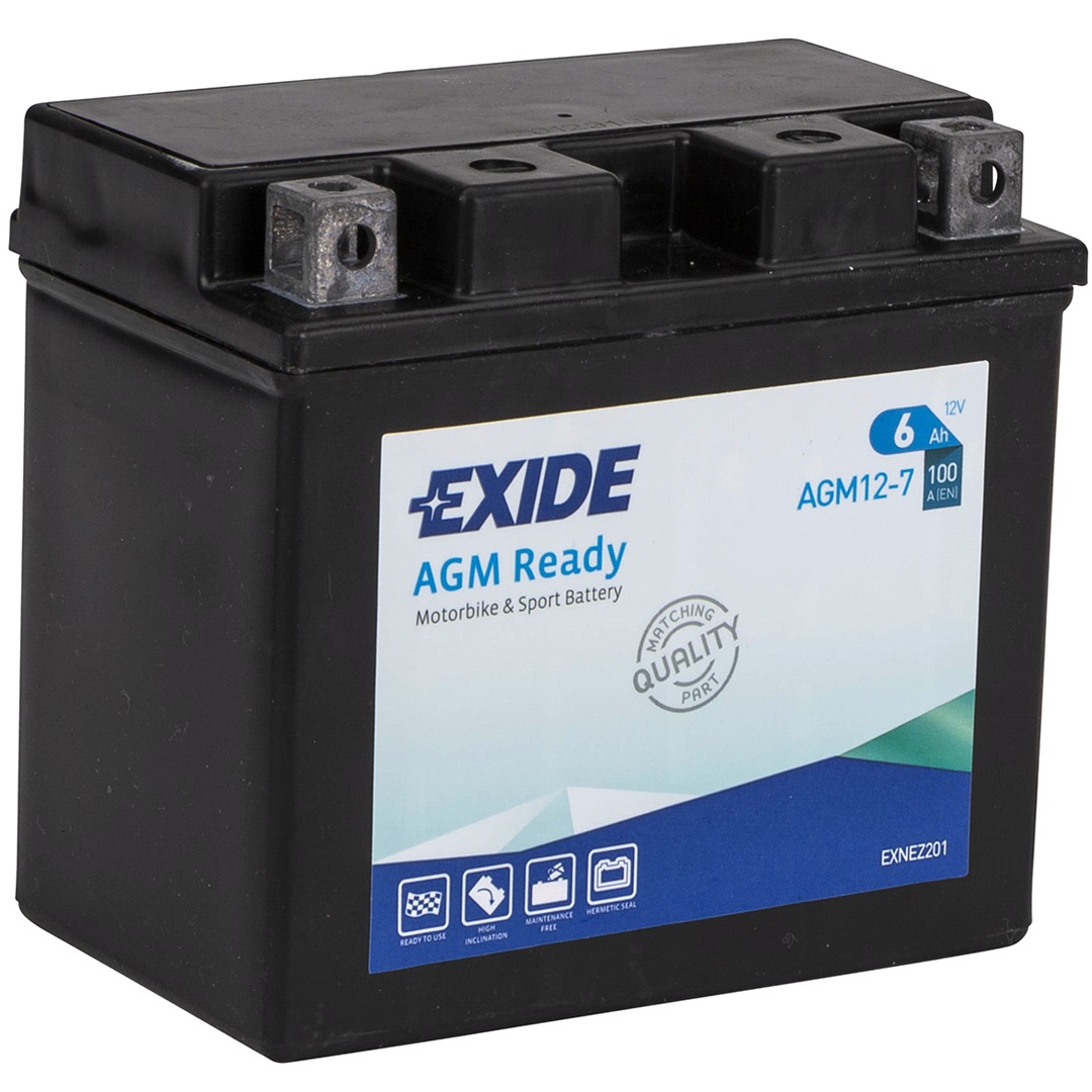 Exide Batteri Exide 12V-6Ah AGM12-7 AGM