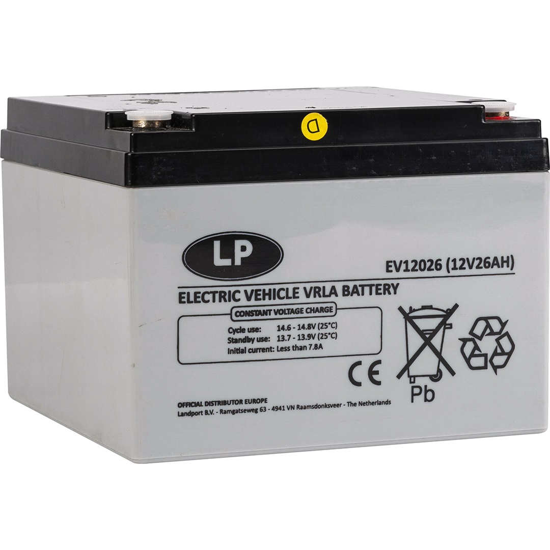 Landport Batteri LP 12V-26Ah VRLA EV12026 T12 AGM