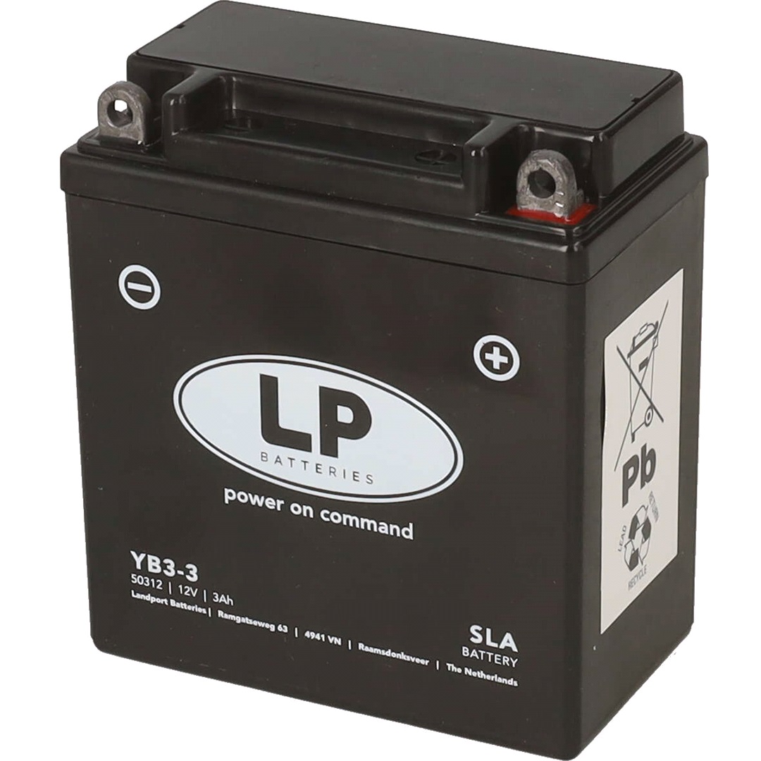 Landport Batteri LP 12V-3Ah AGM, Honda XLR 250