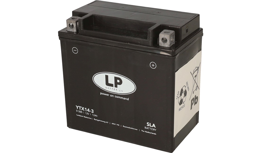  Batteri LP 12V-12Ah AGM, ZZR1200 02-05