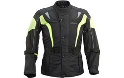 Maleto Børne MC jakke sort/gul XXL/164cm