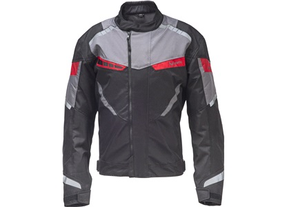 Maleto MC jakke kort sort/grå/rød XL