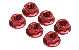 Møtriksæt 6stk rød 6mm